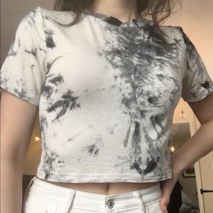 Romwe tie dye crop top